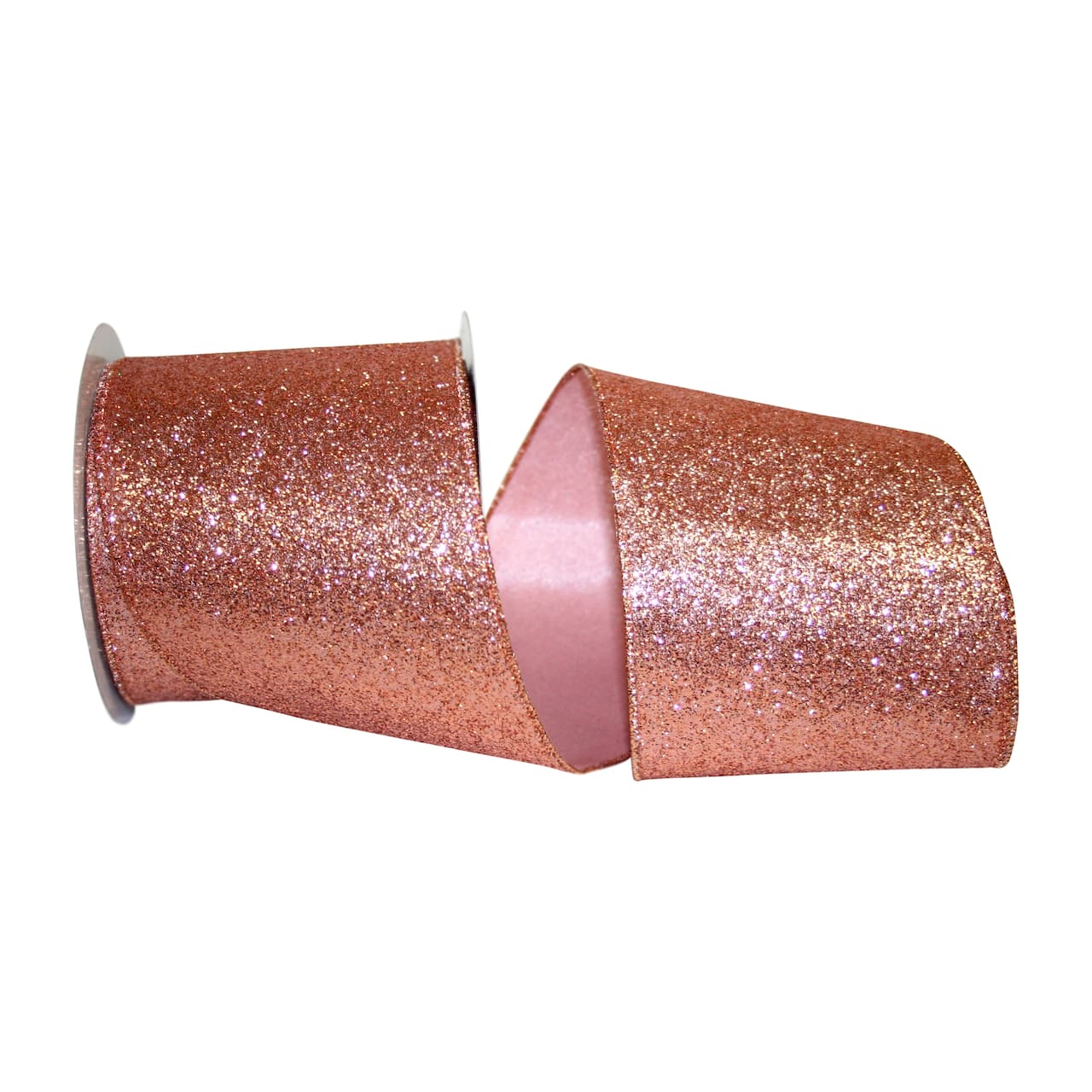 Reliant 4 x 10yd. Rose Gold Gala Glimmer Wired Ribbon